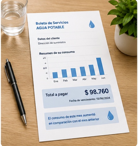 Aumento consumo de agua